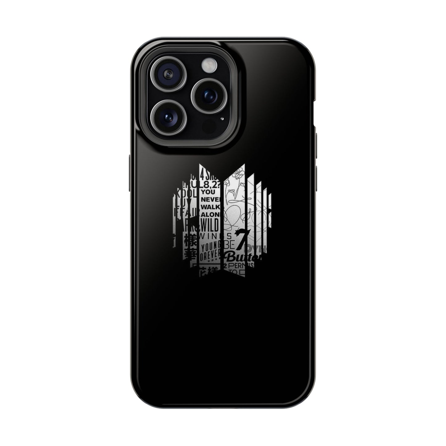 BTS Black Y2K Phone Case