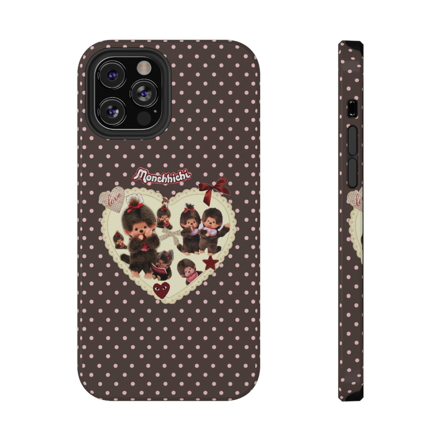 Polka Dot Teddy Monchichi Phone Case