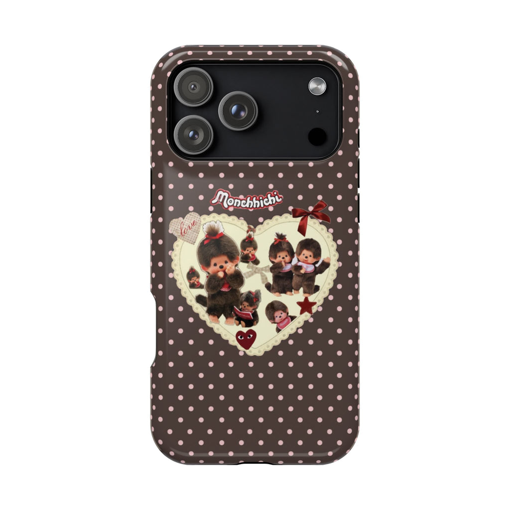 Polka Dot Teddy Monchichi Phone Case