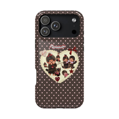 Polka Dot Teddy Monchichi Phone Case