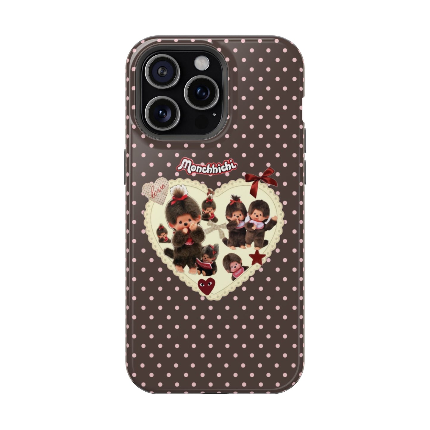 Polka Dot Teddy Monchichi Phone Case