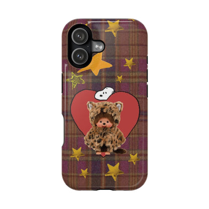Teddy Polka Dot Monchhichi Phone Case