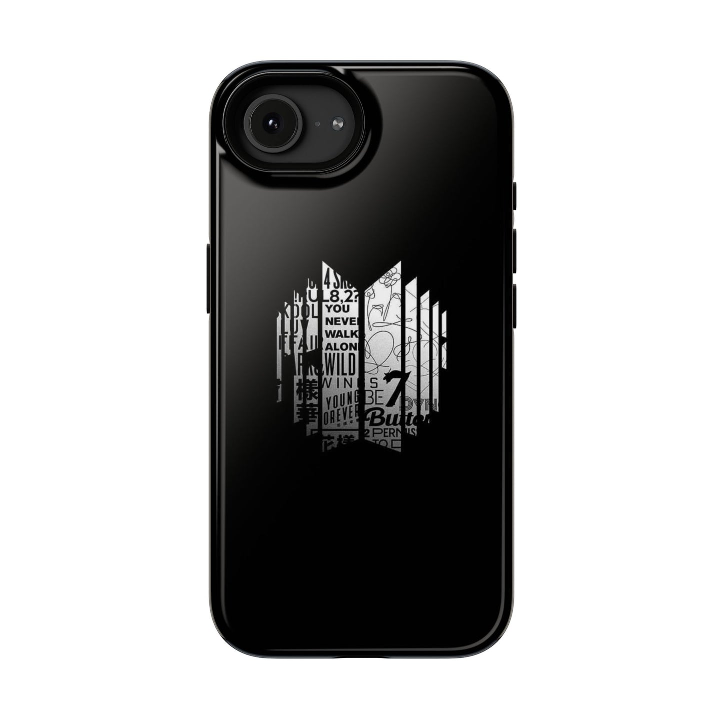 BTS Black Y2K Phone Case
