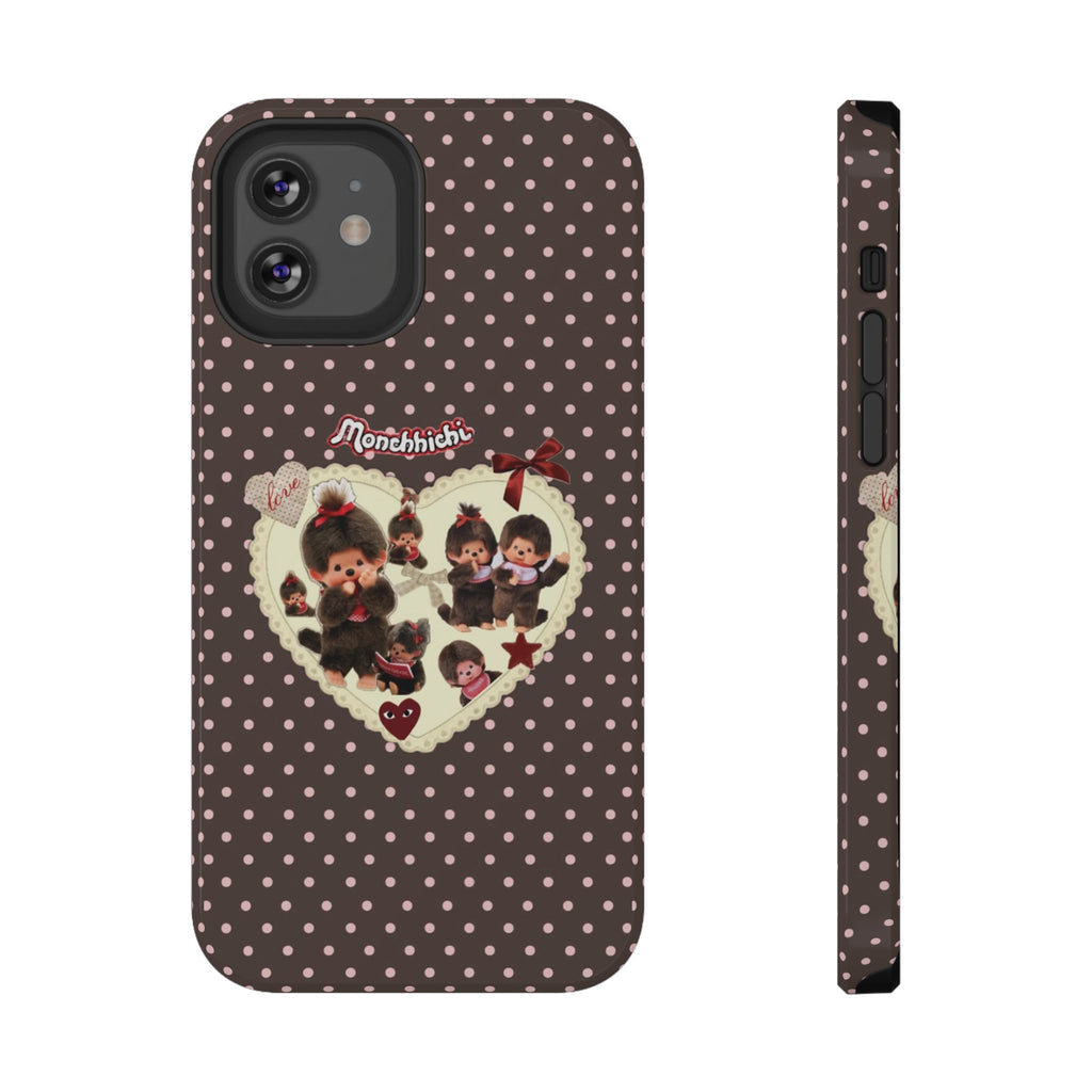 Polka Dot Teddy Monchichi Phone Case