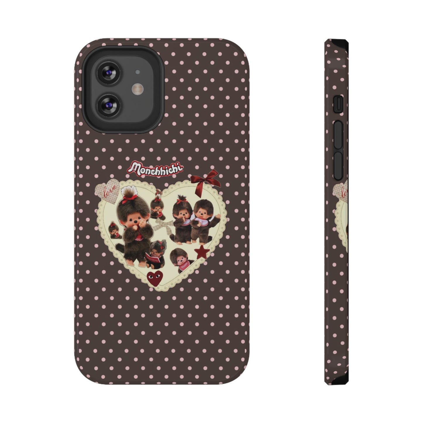 Polka Dot Teddy Monchichi Phone Case