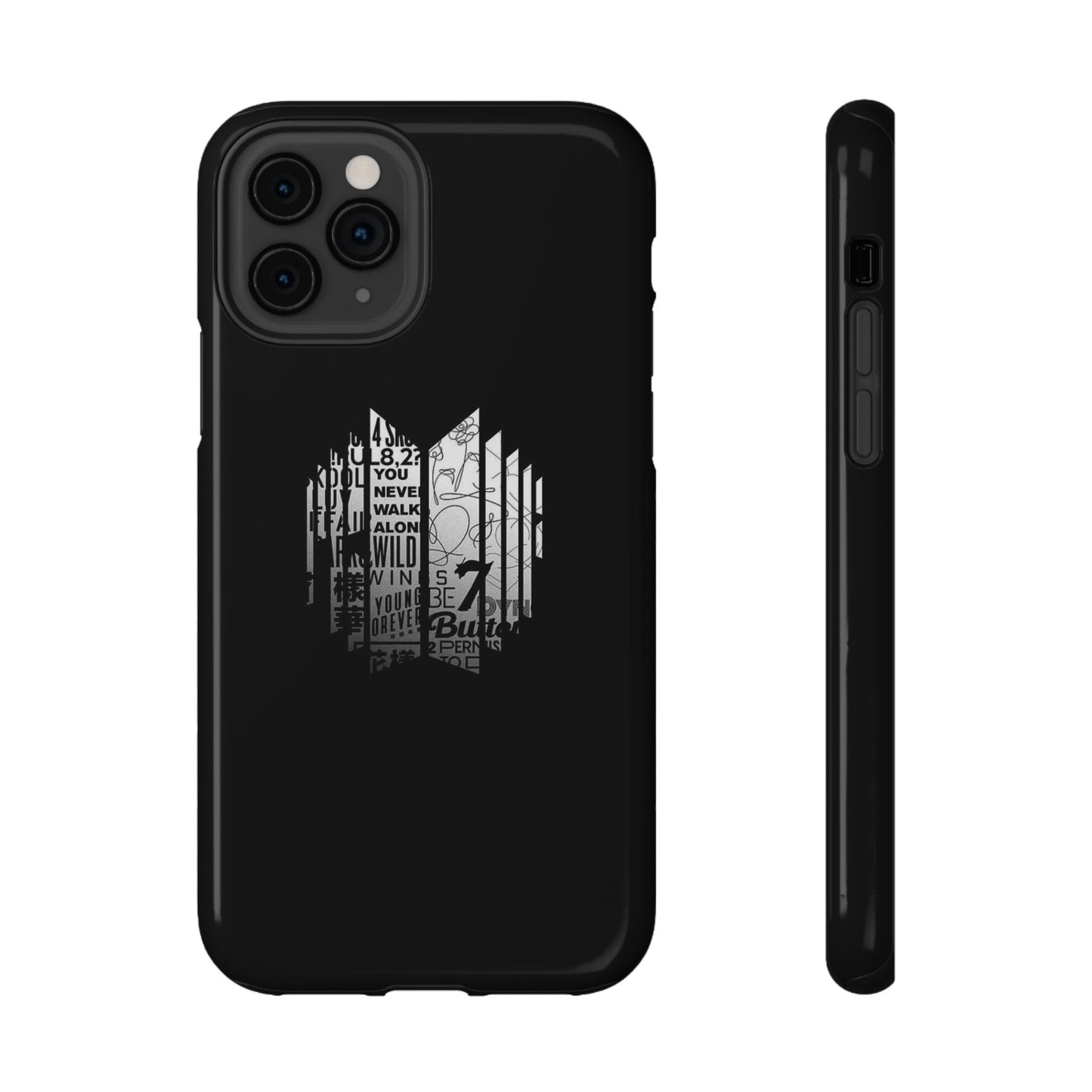 BTS Black Y2K Phone Case