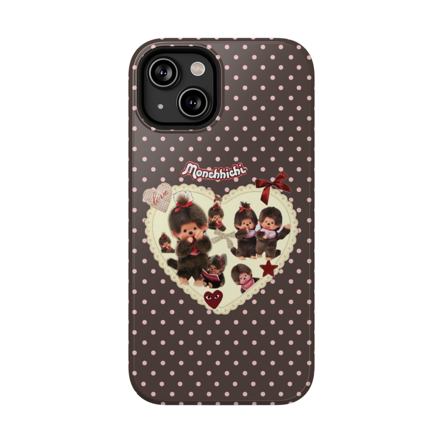 Polka Dot Teddy Monchichi Phone Case