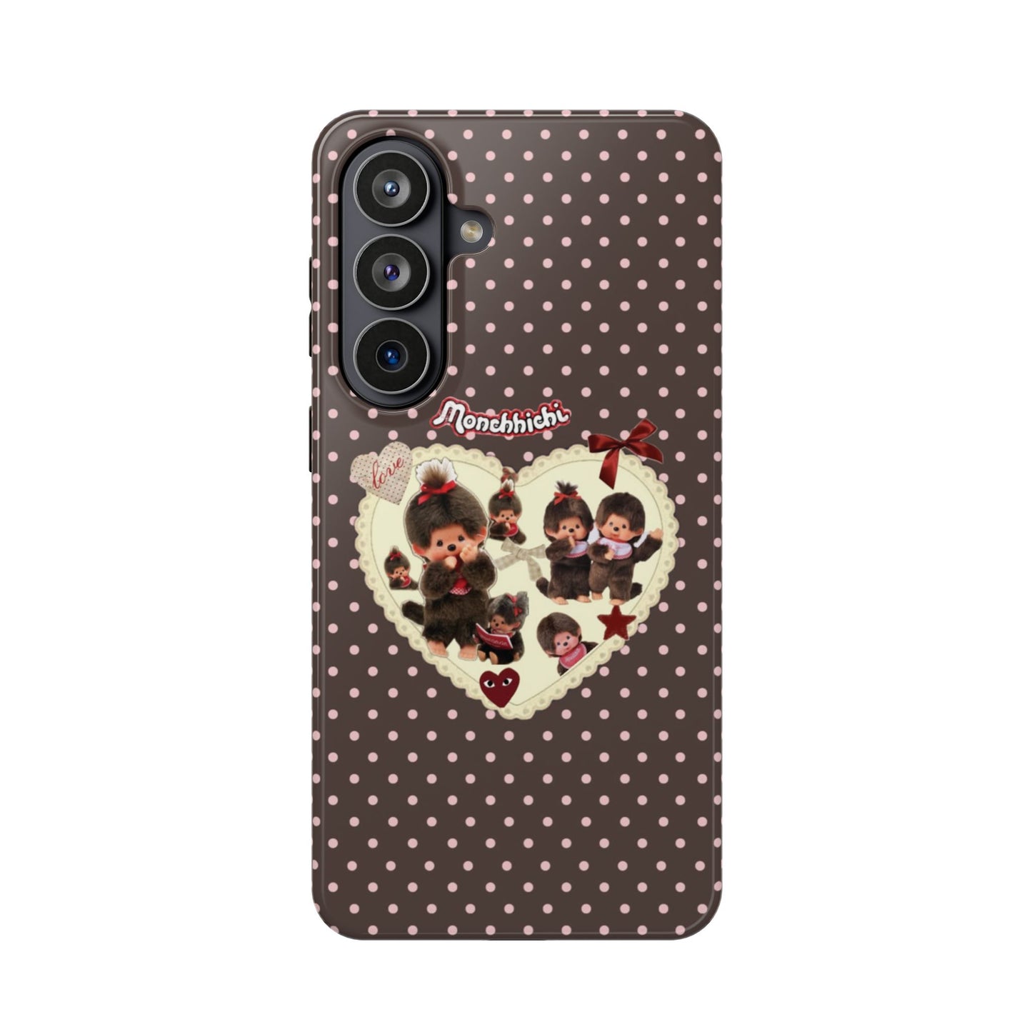 Polka Dot Teddy Monchichi Phone Case
