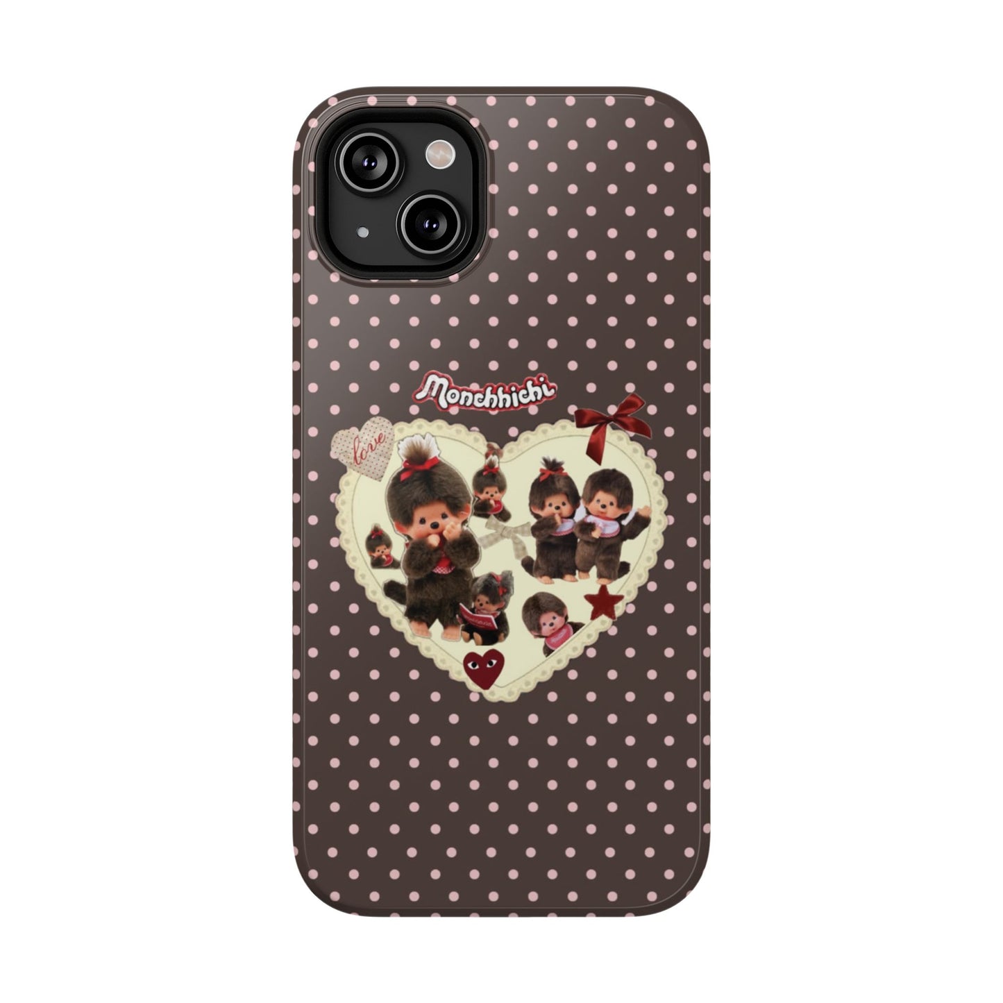 Polka Dot Teddy Monchichi Phone Case