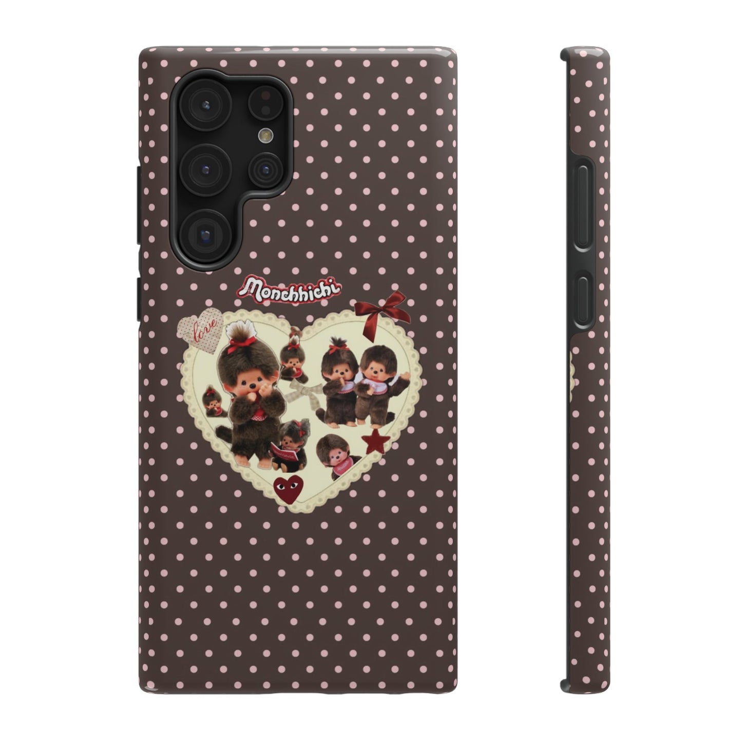 Polka Dot Teddy Monchichi Phone Case