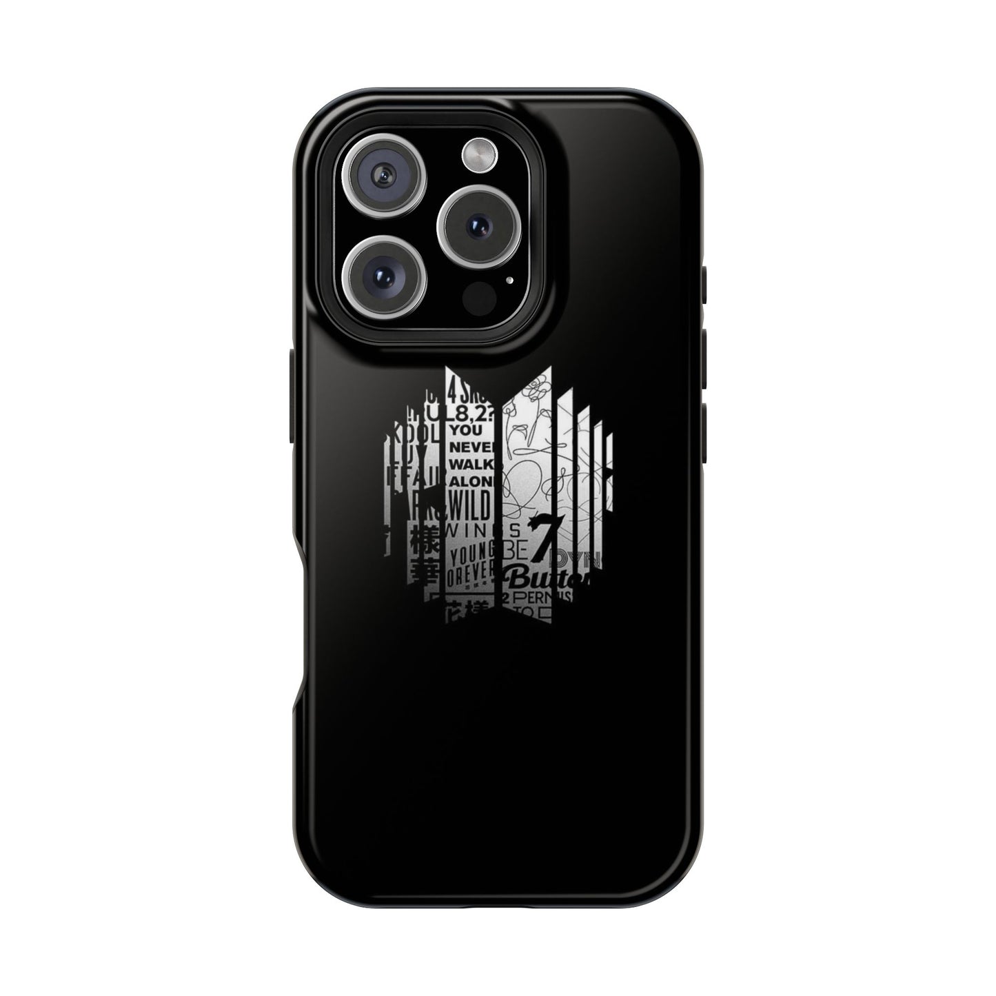 BTS Black Y2K Phone Case