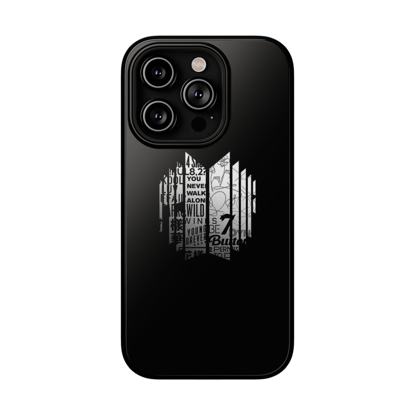 BTS Black Y2K Phone Case