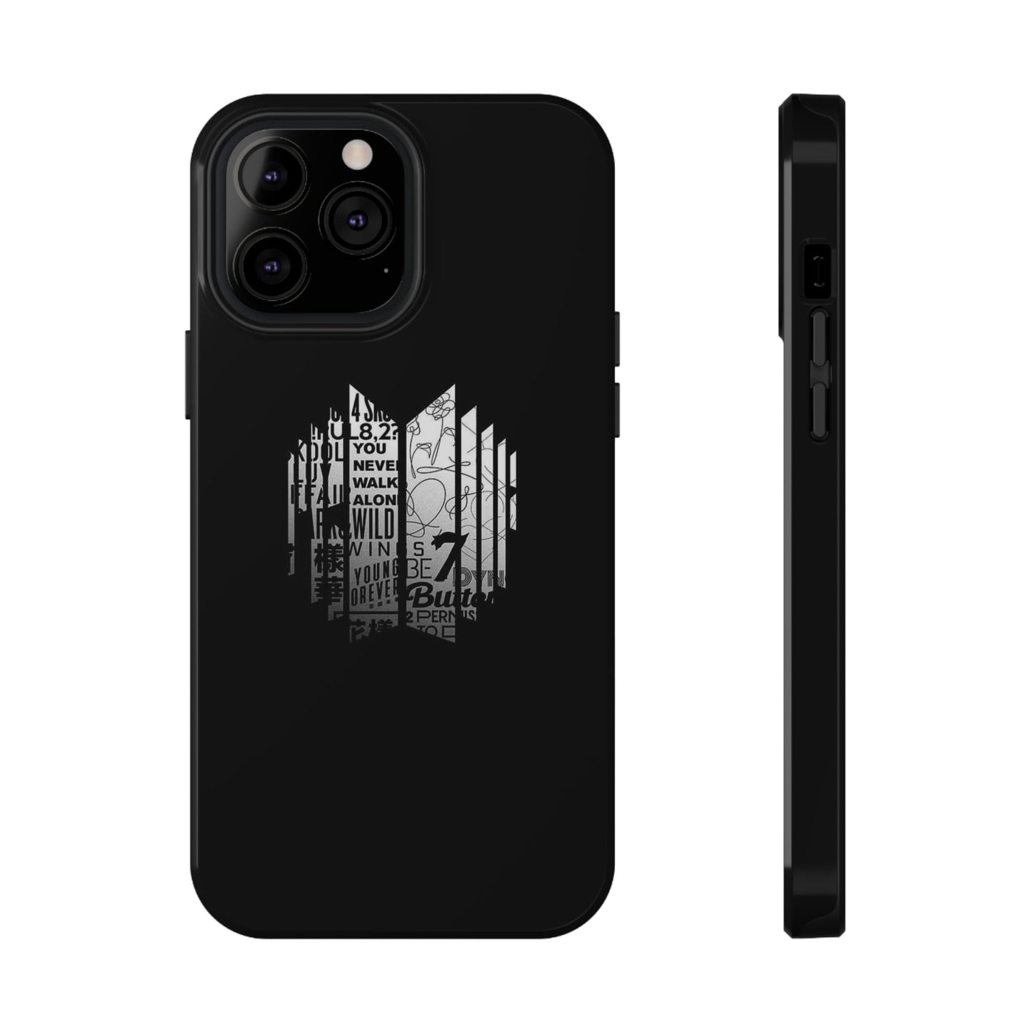 BTS Black Y2K Phone Case