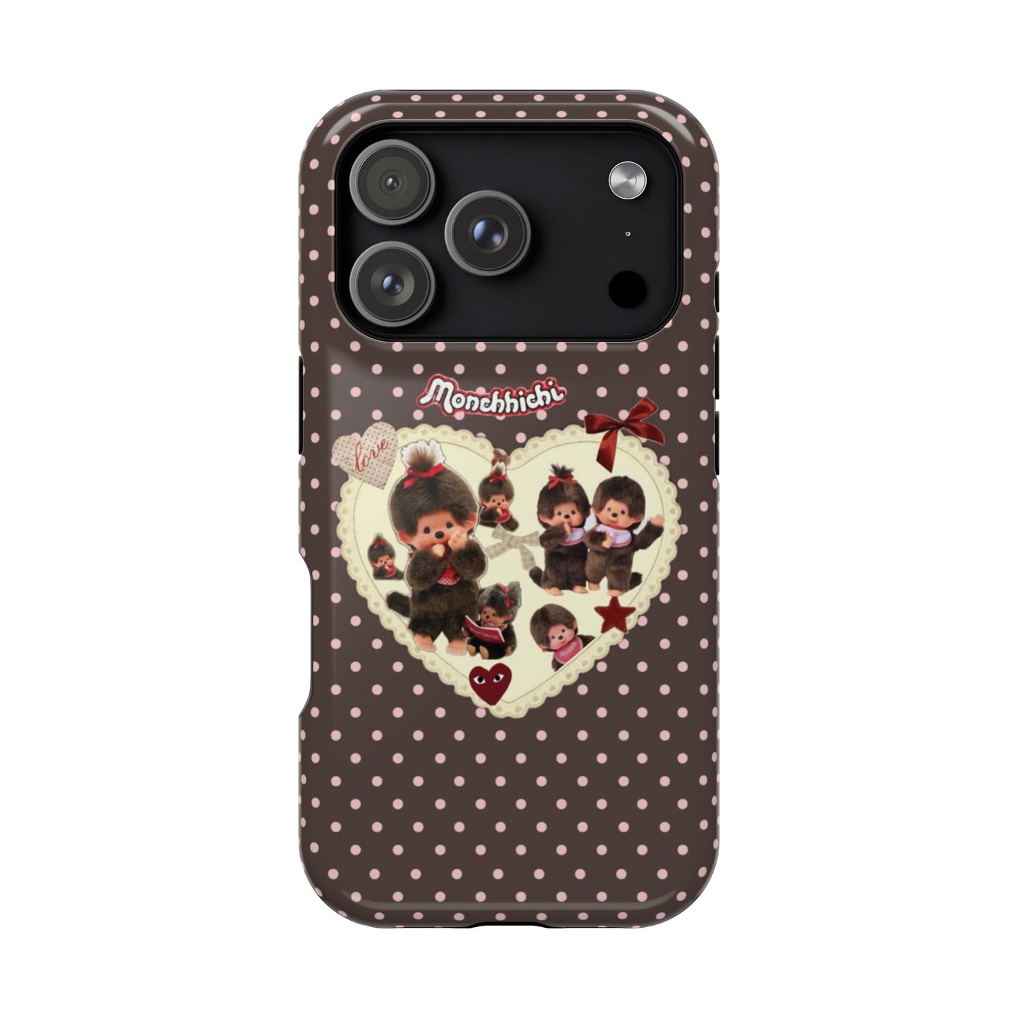 Polka Dot Teddy Monchichi Phone Case