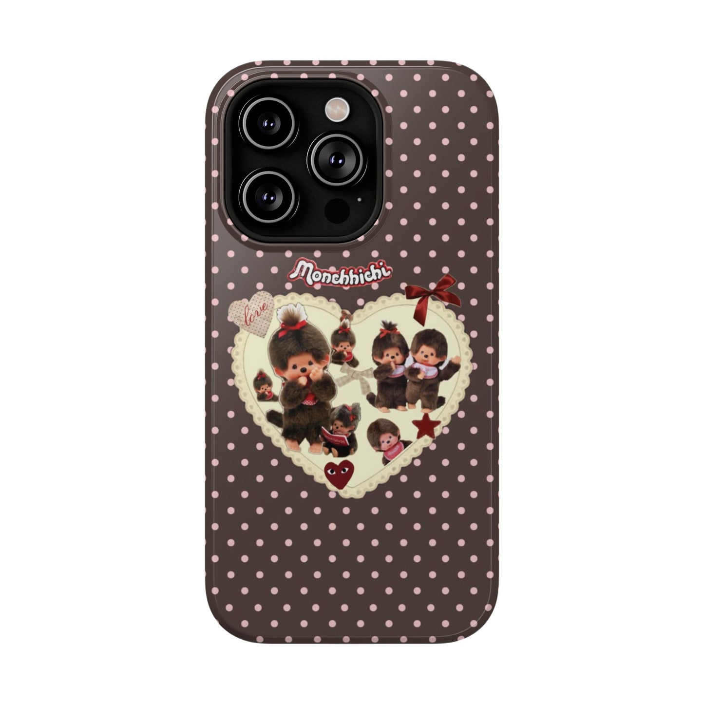 Polka Dot Teddy Monchichi Phone Case