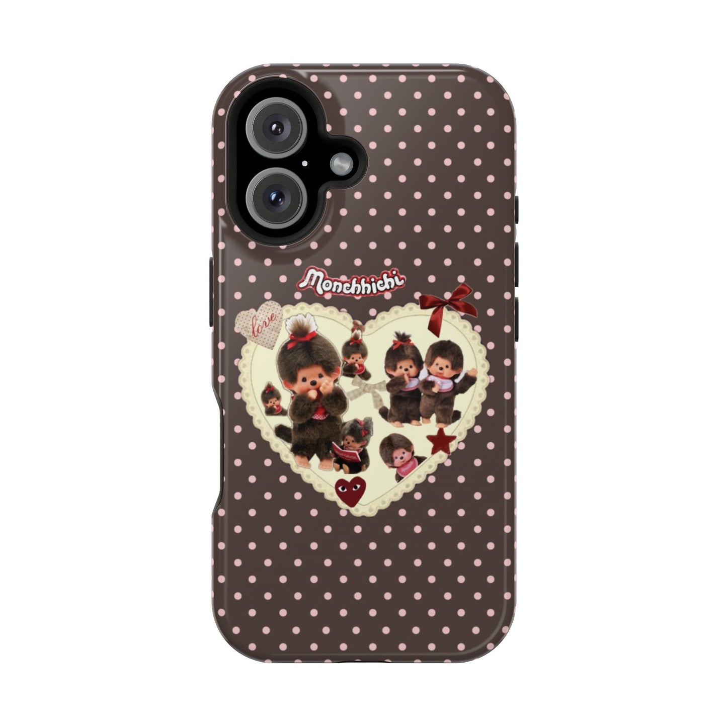 Polka Dot Teddy Monchichi Phone Case
