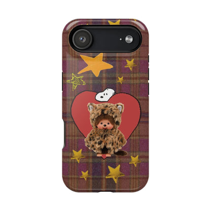 Teddy Polka Dot Monchhichi Phone Case