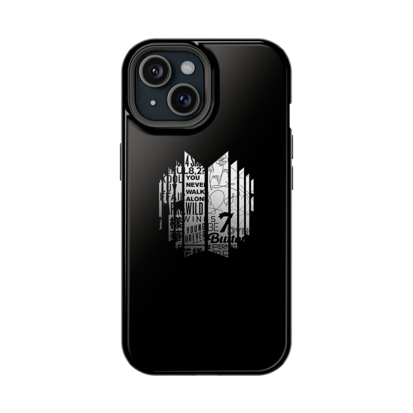 BTS Black Y2K Phone Case