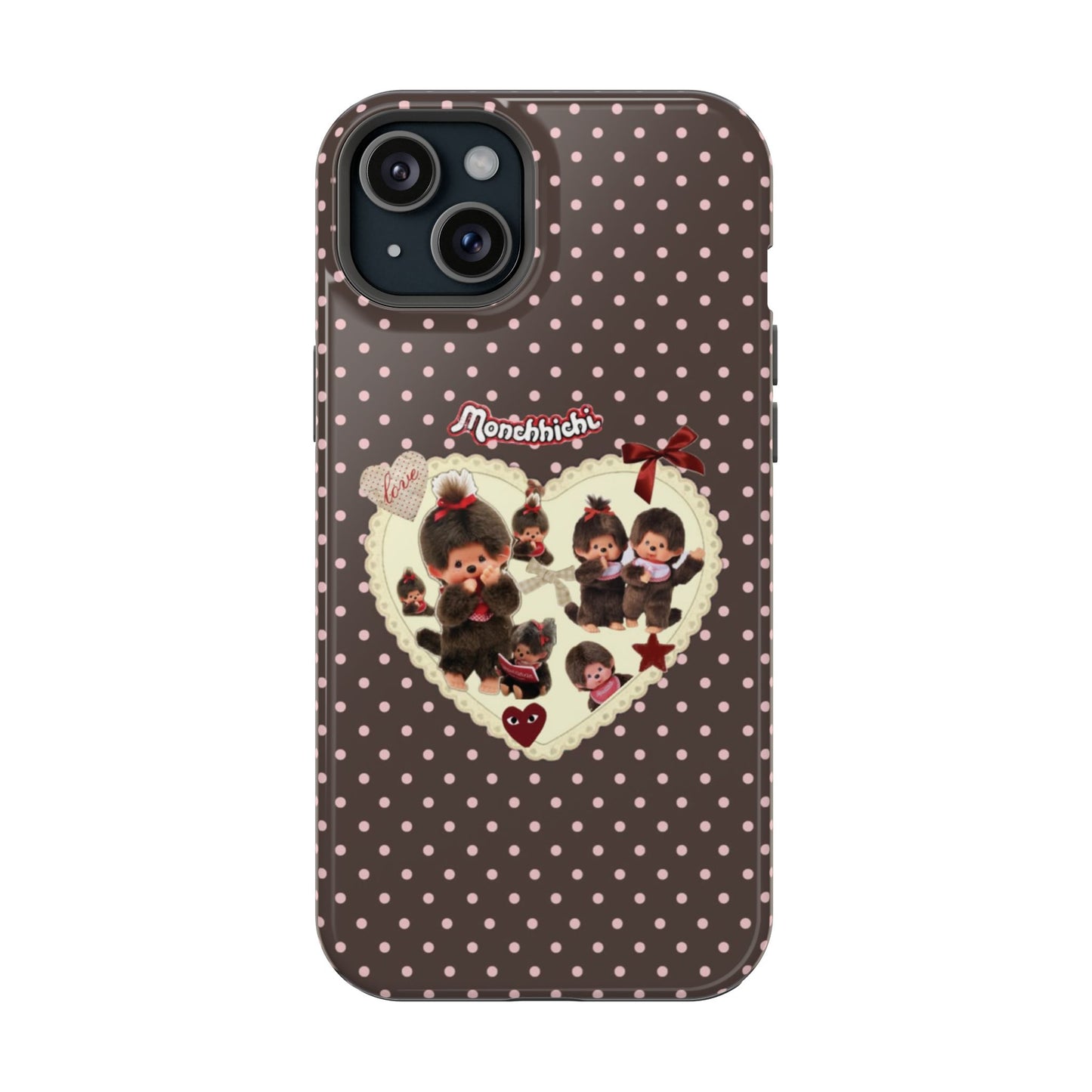 Polka Dot Teddy Monchichi Phone Case