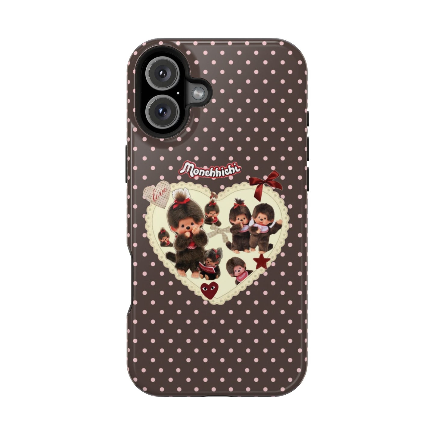 Polka Dot Teddy Monchichi Phone Case