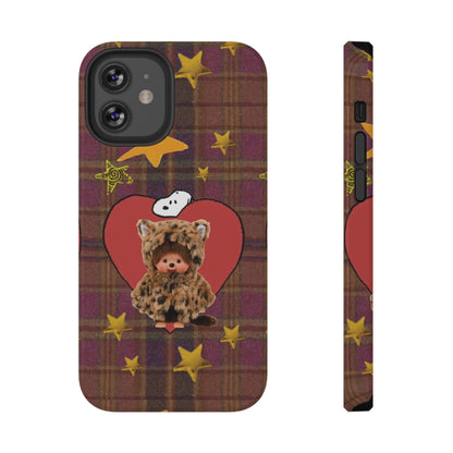 Teddy Polka Dot Monchhichi Phone Case