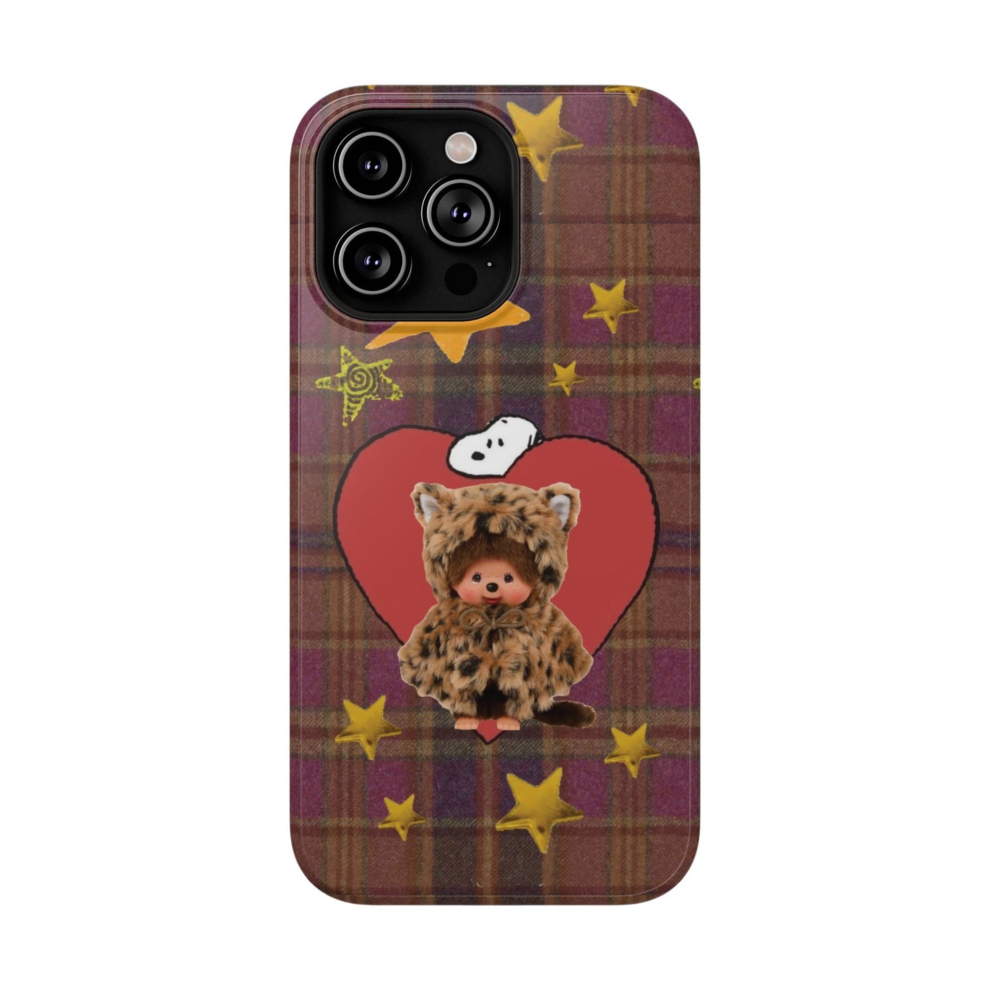 Teddy Polka Dot Monchhichi Phone Case