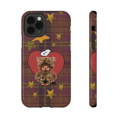 Teddy Polka Dot Monchhichi Phone Case