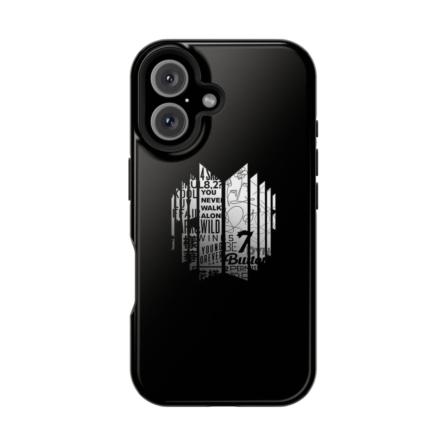 BTS Black Y2K Phone Case