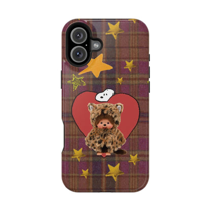 Teddy Polka Dot Monchhichi Phone Case