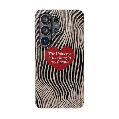 Universe Is in My Favour Phone Case — Lucky Girl Series