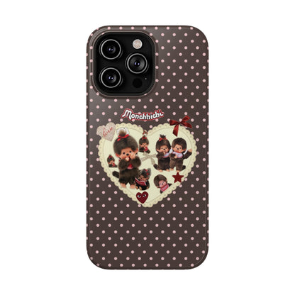 Polka Dot Teddy Monchichi Phone Case