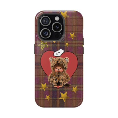 Teddy Polka Dot Monchhichi Phone Case