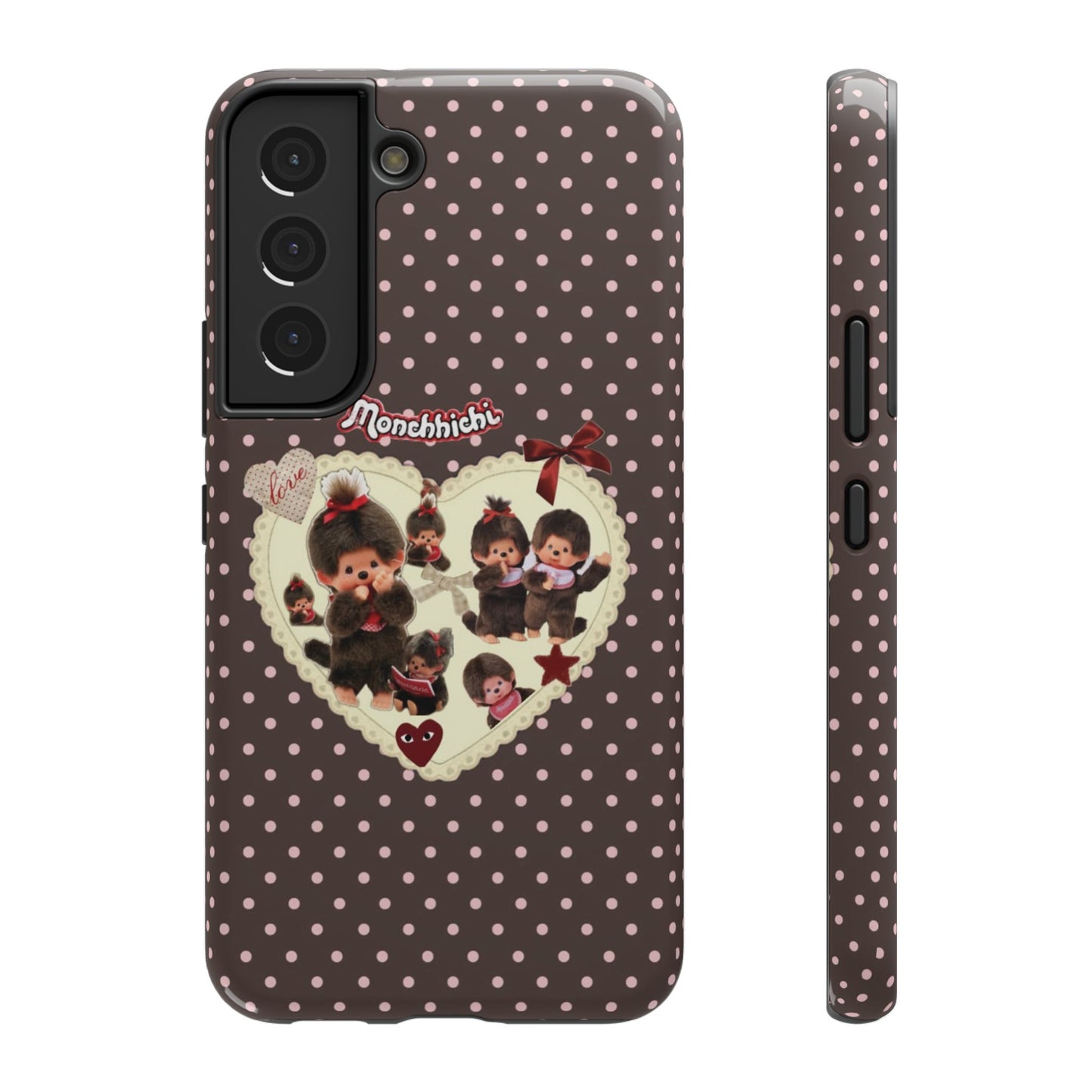 Polka Dot Teddy Monchichi Phone Case
