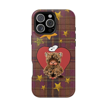 Teddy Polka Dot Monchhichi Phone Case