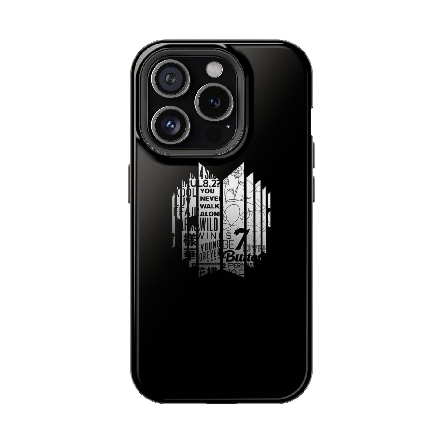 BTS Black Y2K Phone Case