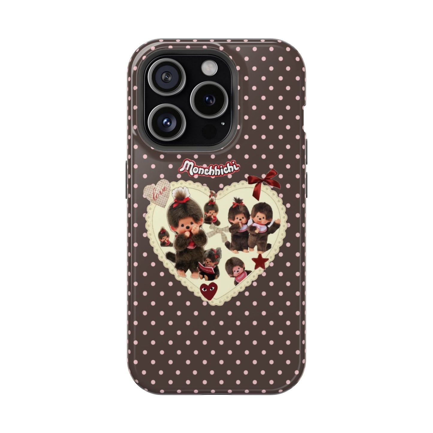 Polka Dot Teddy Monchichi Phone Case