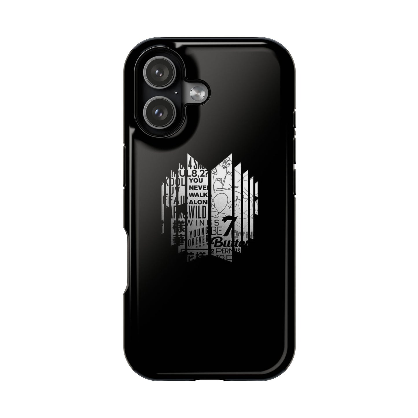 BTS Black Y2K Phone Case