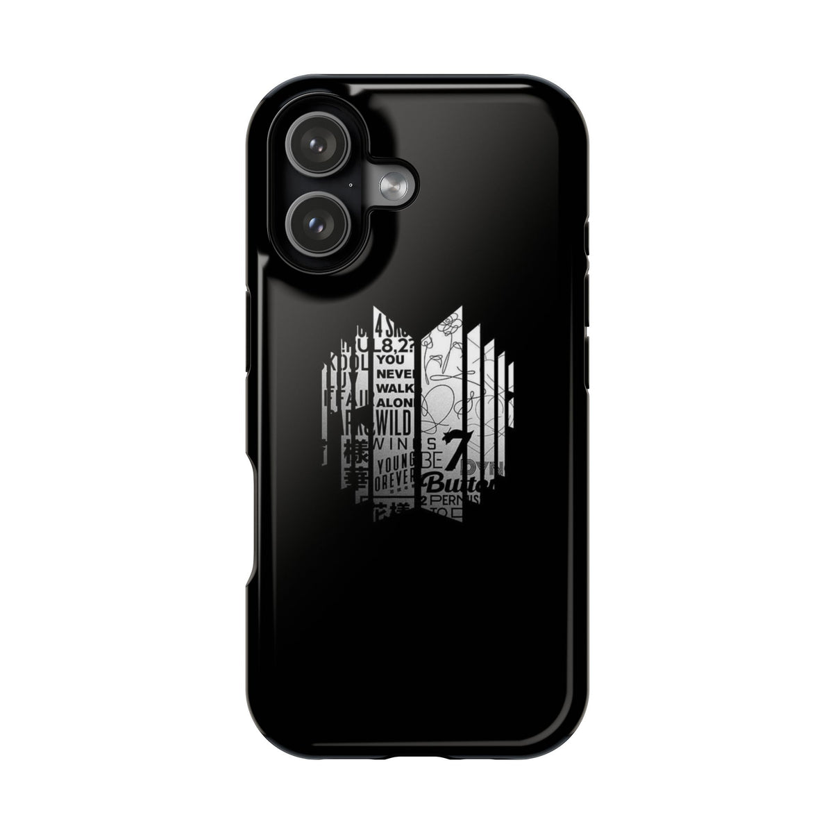 ARIRANG Black Y2K Phone Case