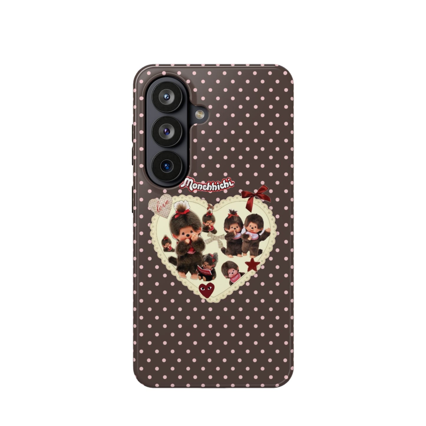 Polka Dot Teddy Monchichi Phone Case