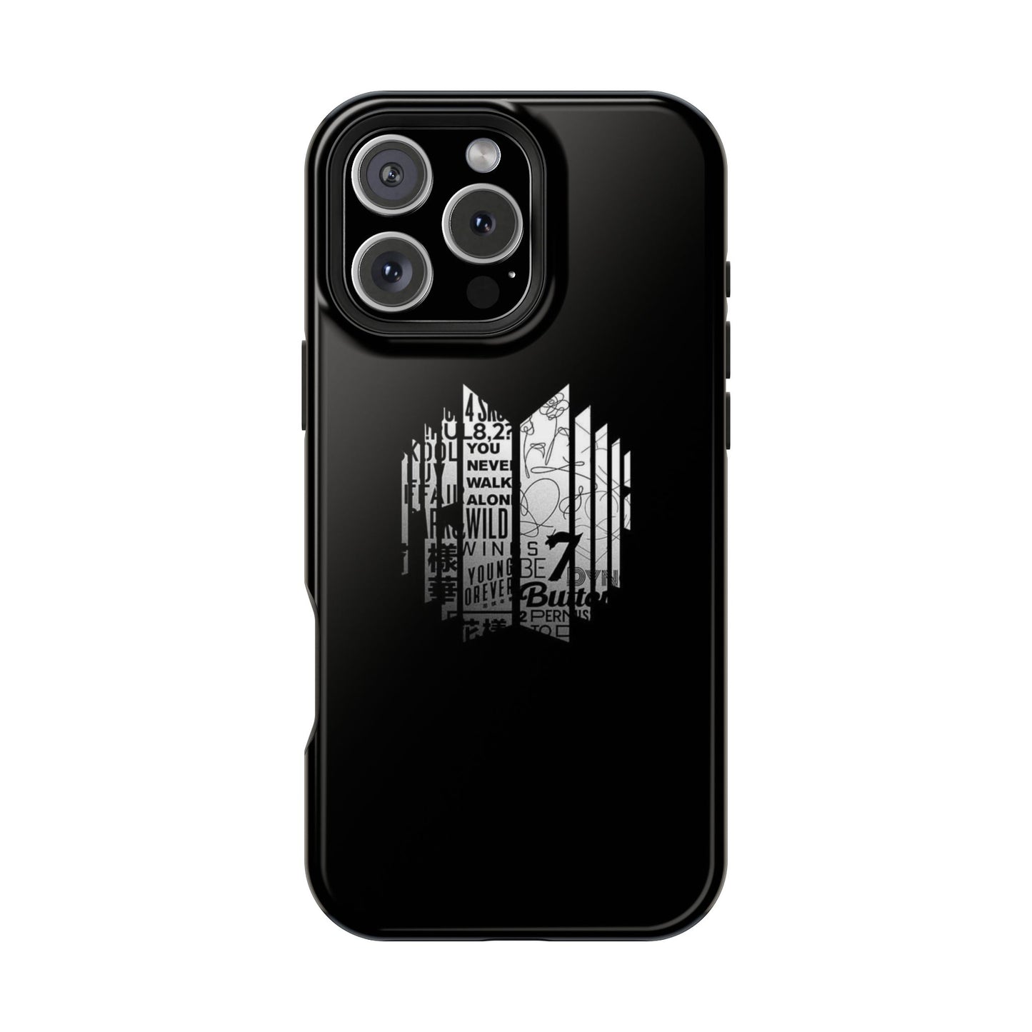BTS Black Y2K Phone Case