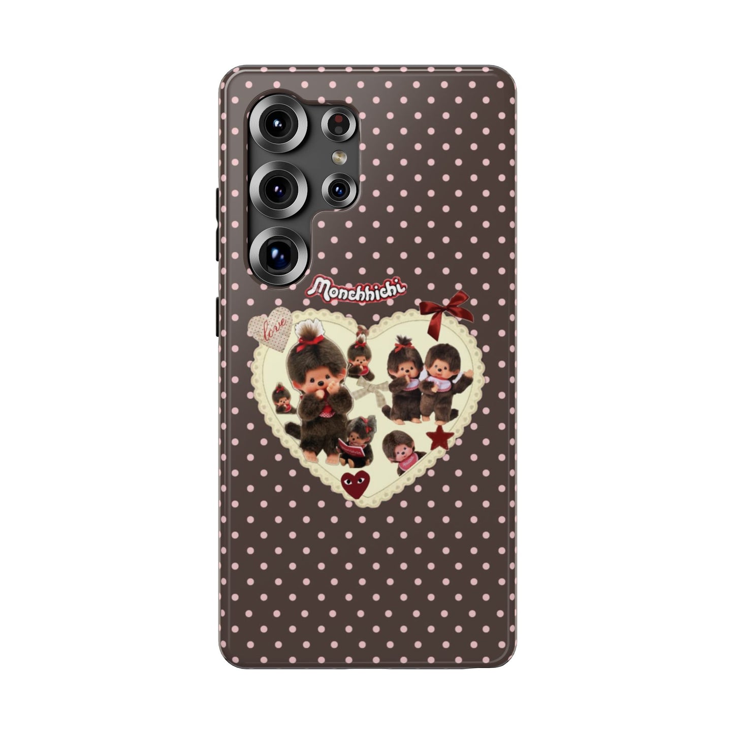 Polka Dot Teddy Monchichi Phone Case