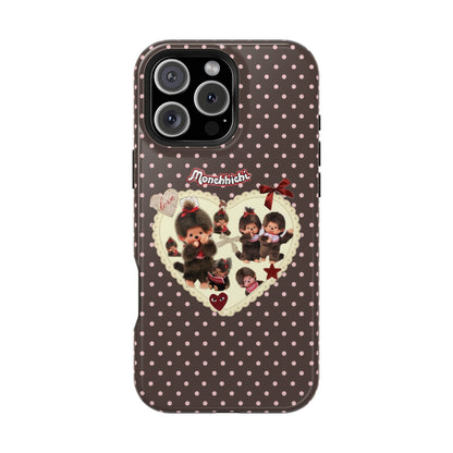 Polka Dot Teddy Monchichi Phone Case