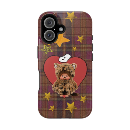 Teddy Polka Dot Monchhichi Phone Case
