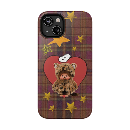 Teddy Polka Dot Monchhichi Phone Case