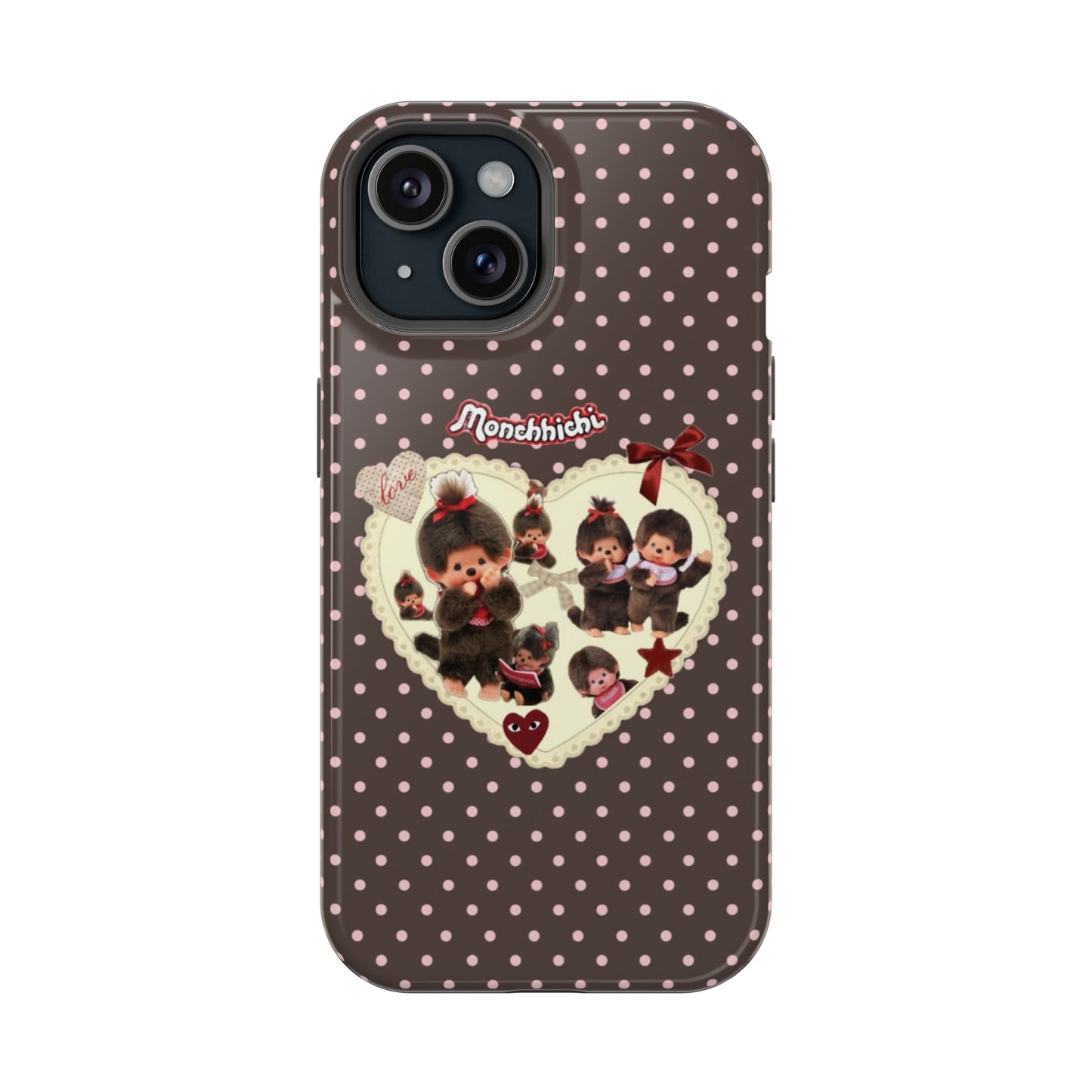 Polka Dot Teddy Monchichi Phone Case