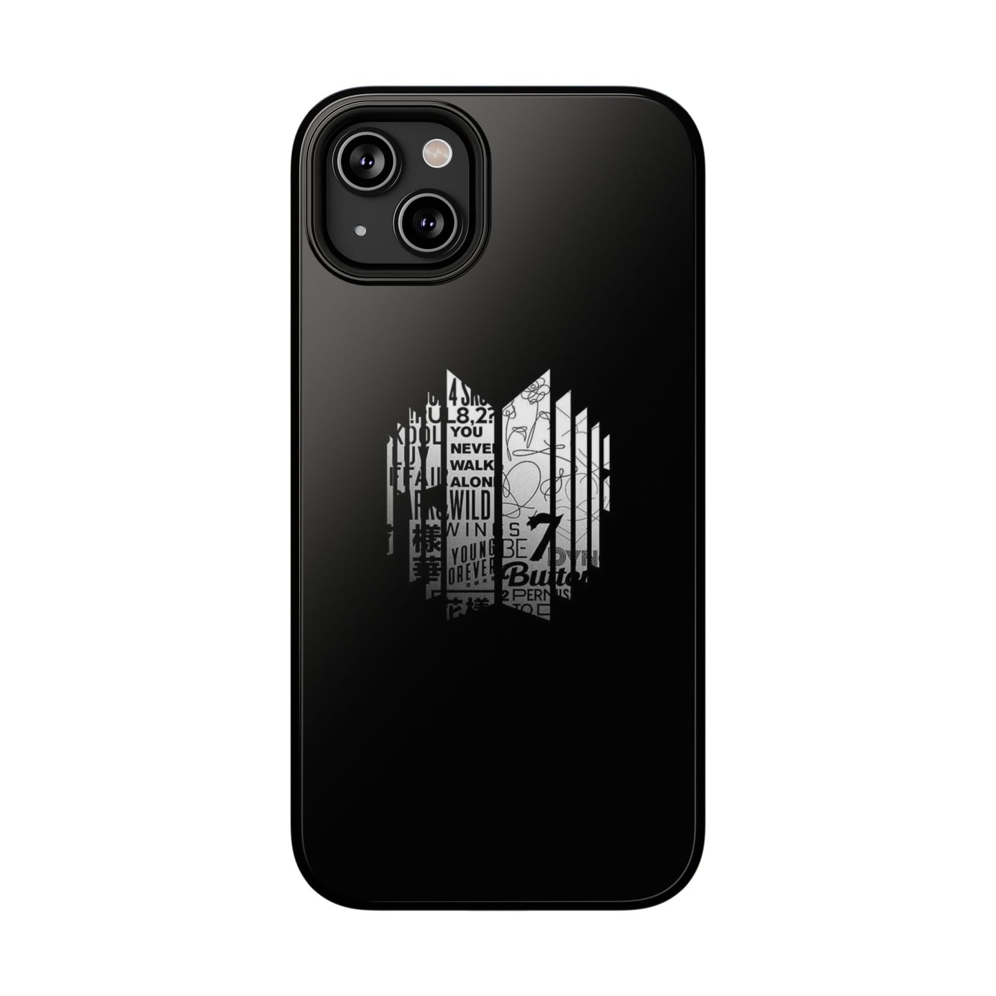 BTS Black Y2K Phone Case