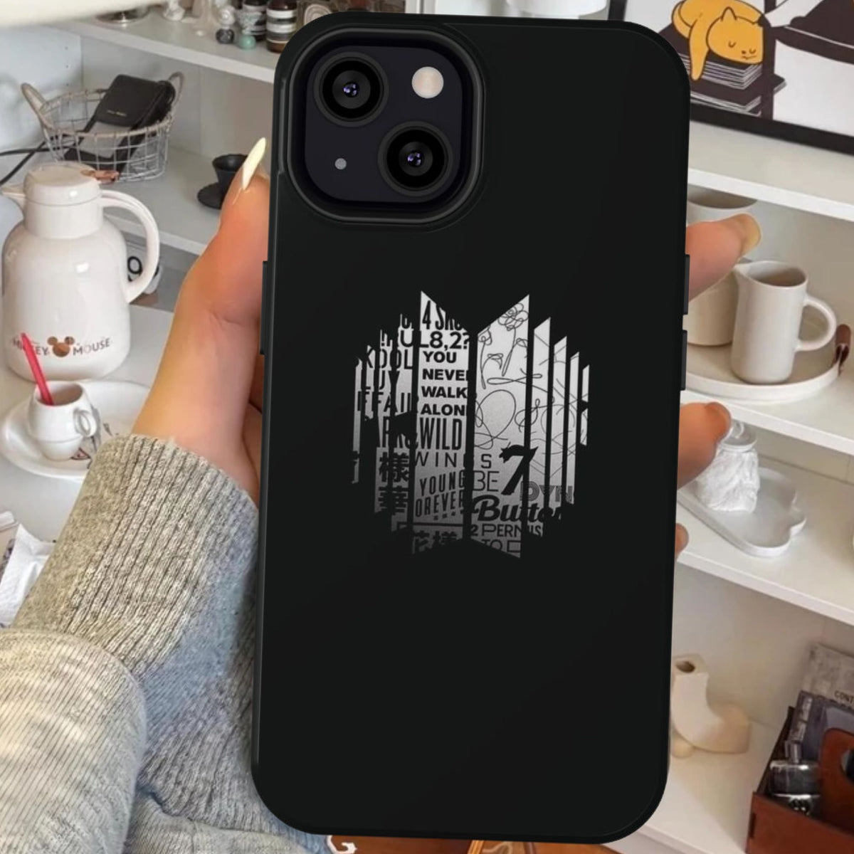 ARIRANG Black Y2K Phone Case